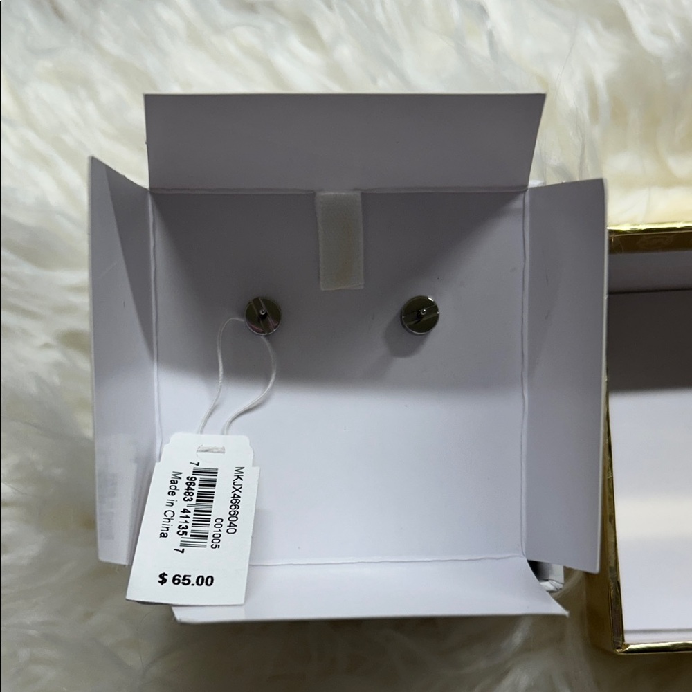 Michael Kors Silver Stud Earrings - Picture 4 of 5